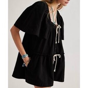 County Line Denim Romper Color Soundwave